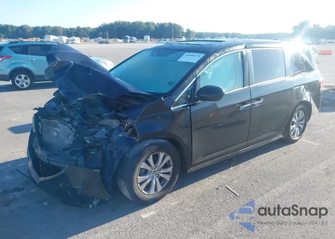 2015 Honda Odyssey Ex-L из США, поврежденный, VIN 5FNRL5H64FB020346